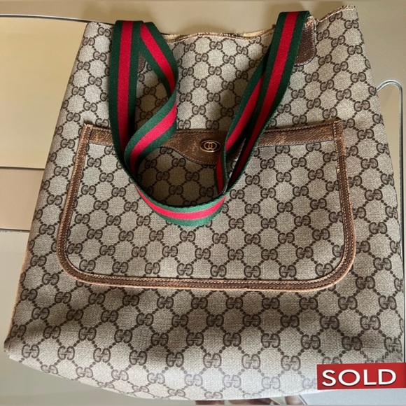 GUCCI canvas tote - Picture 1 of 12